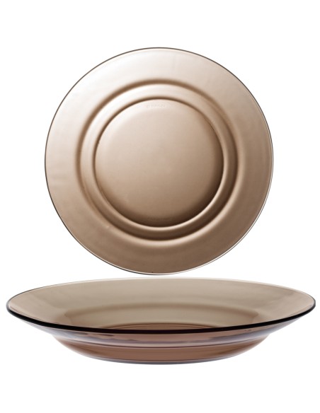 
Duralex LYS SEPIA ruda gili lėkštė 230 x 35 mm - rinkinyje 6 vnt
