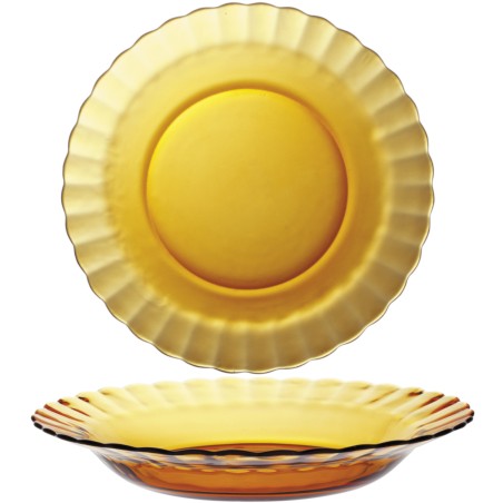 
Duralex PICARDIE AMBER gili lėkštė oranžinė 230 x 35 mm - 6 vnt.
