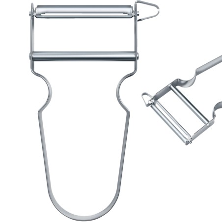 Vaisių ir daržovių skustukas lygiais peiliukais STAR – sidabrinis
 
Vaisių ir daržovių skustukas lygiais peiliukais STAR – sidabrinis