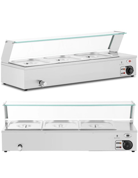 Bain-marie maisto šildytuvas šildantis bufetas su dangteliu 3 x GN 1/ 2 2000 W
 
Bain-marie maisto šildytuvas šildantis bufetas su dangteliu 3 x GN 1/ 2 2000 W