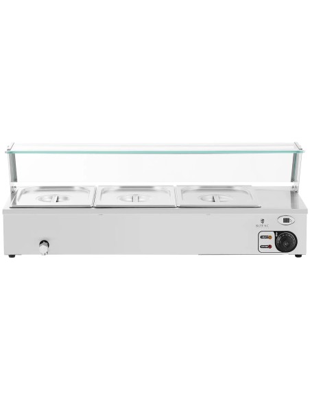 Bain-marie maisto šildytuvas šildantis bufetas su dangteliu 3 x GN 1/ 2 2000 W
 
Bain-marie maisto šildytuvas šildantis bufetas su dangteliu 3 x GN 1/ 2 2000 W