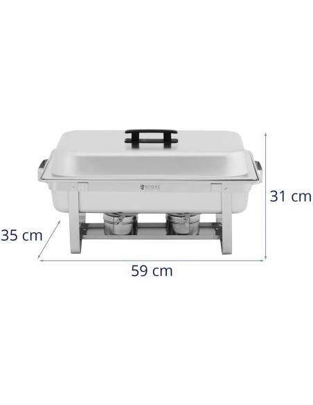 
Švediško stalo šildytuvas makaronų patiekalams GN 1/ 1 9 l
