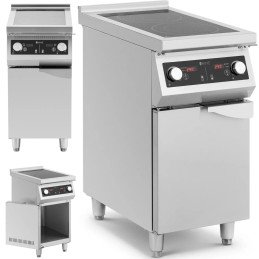
Atskirai pastatoma 2 degiklių indukcinė viryklė su spintele 400 V 8500 W
