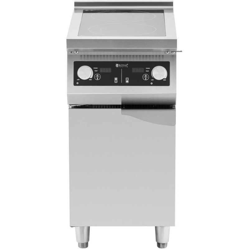 Atskirai pastatoma 2 degiklių indukcinė viryklė su spintele 400 V 8500 W
