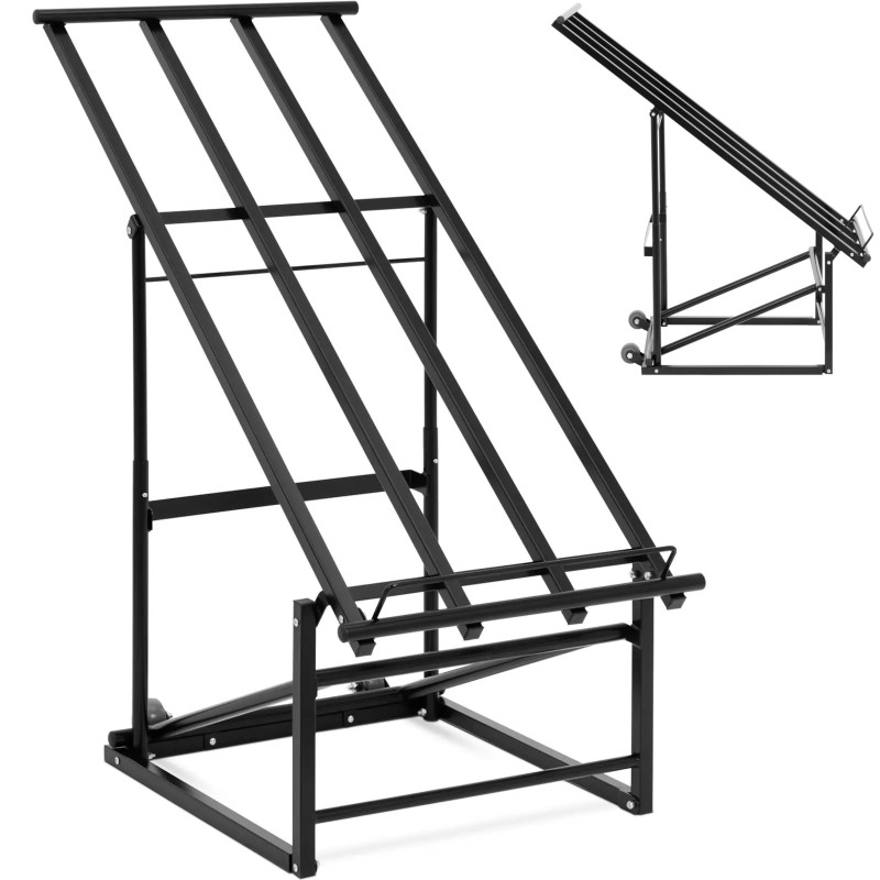 
Parduotuvės stovas vaisių ir daržovių dėžėms 61 x 103 x 115 cm - juodas

