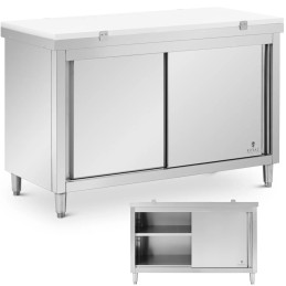 
Laisvai pastatoma virtuvės spintelė su pjaustymo lenta STEEL 140 x 60 cm
