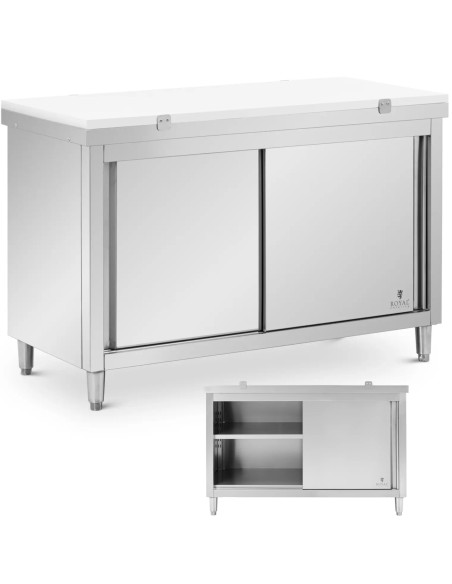 Laisvai pastatoma virtuvės spintelė su pjaustymo lenta STEEL 140 x 60 cm
 
Laisvai pastatoma virtuvės spintelė su pjaustymo lenta STEEL 140 x 60 cm