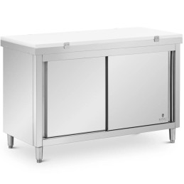 
Laisvai pastatoma virtuvės spintelė su pjaustymo lenta STEEL 140 x 60 cm

