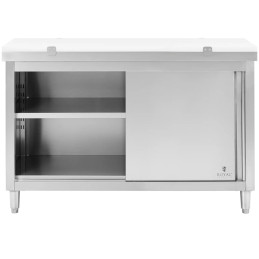 
Laisvai pastatoma virtuvės spintelė su pjaustymo lenta STEEL 140 x 60 cm
