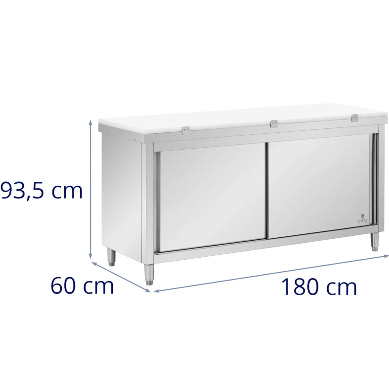 Atskirai pastatoma maitinimo spinta su pjaustymo lenta PLIENAS 180 x 60 cm