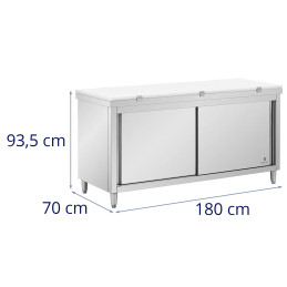 
Atskirai pastatoma maitinimo spinta su pjaustymo lenta PLIENAS 180 x 70 cm
