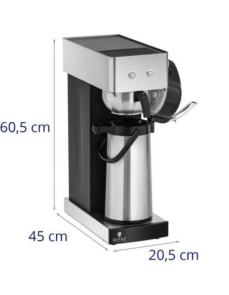 
Gastronominis lašinamas kavos virimo aparatas su termosu 2,2 l 1900 W
