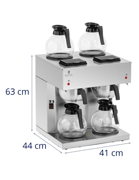 
Lašinamasis kavos aparatas su 4 ąsočiais 1,8 l 2 x 2020 W
