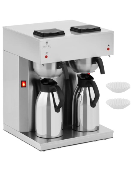 
Lašinamasis kavos aparatas maitinimui, 2 termosai, 2 l, 2 x 1900 W
