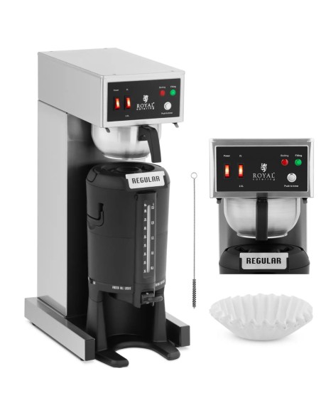 
Lašinamasis kavos virimo aparatas su terminiu indu su čiaupu 2,5 l 1900 W
