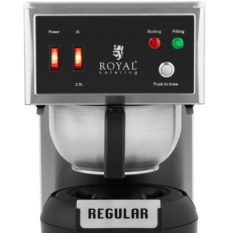 
Lašinamasis kavos virimo aparatas su terminiu indu su čiaupu 2,5 l 1900 W
