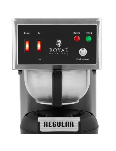 
Lašinamasis kavos virimo aparatas su terminiu indu su čiaupu 2,5 l 1900 W
