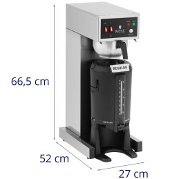 
Lašinamasis kavos virimo aparatas su terminiu indu su čiaupu 2,5 l 1900 W
