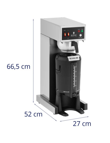 
Lašinamasis kavos virimo aparatas su terminiu indu su čiaupu 2,5 l 1900 W
