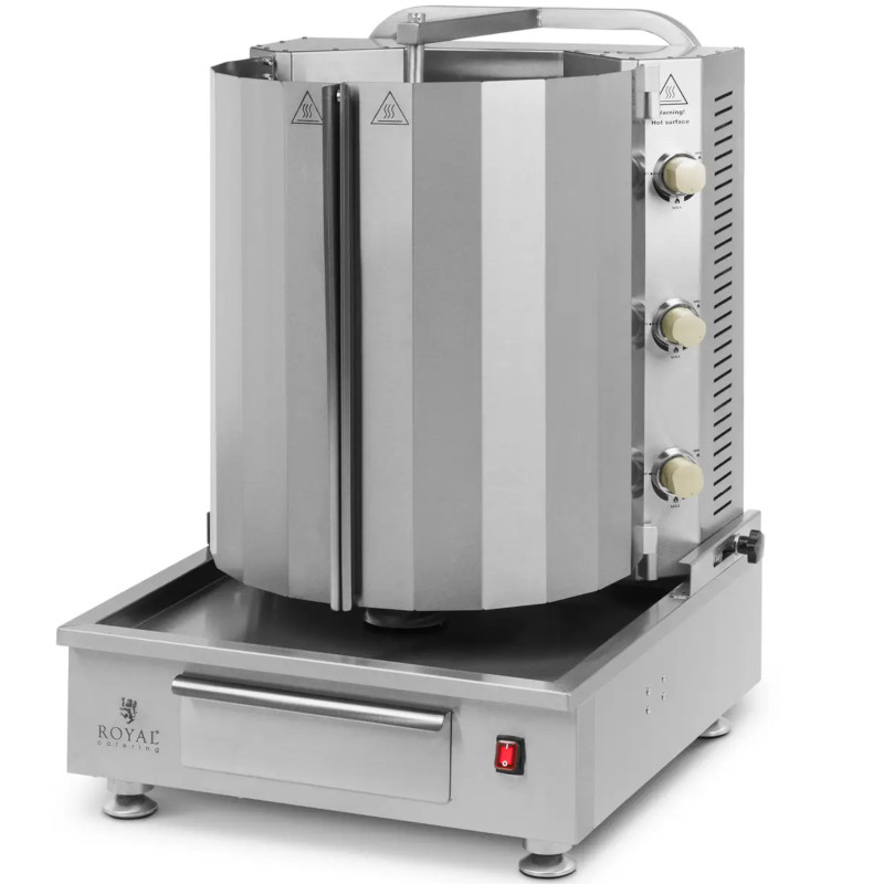 Kebabų giroskopas, dujinis, iki 40 kg mėsos, 12 kW