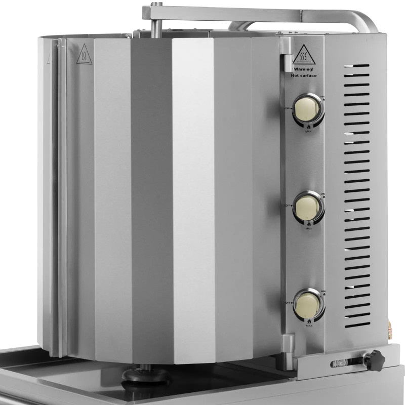 Kebabų giroskopas, dujinis, iki 40 kg mėsos, 12 kW