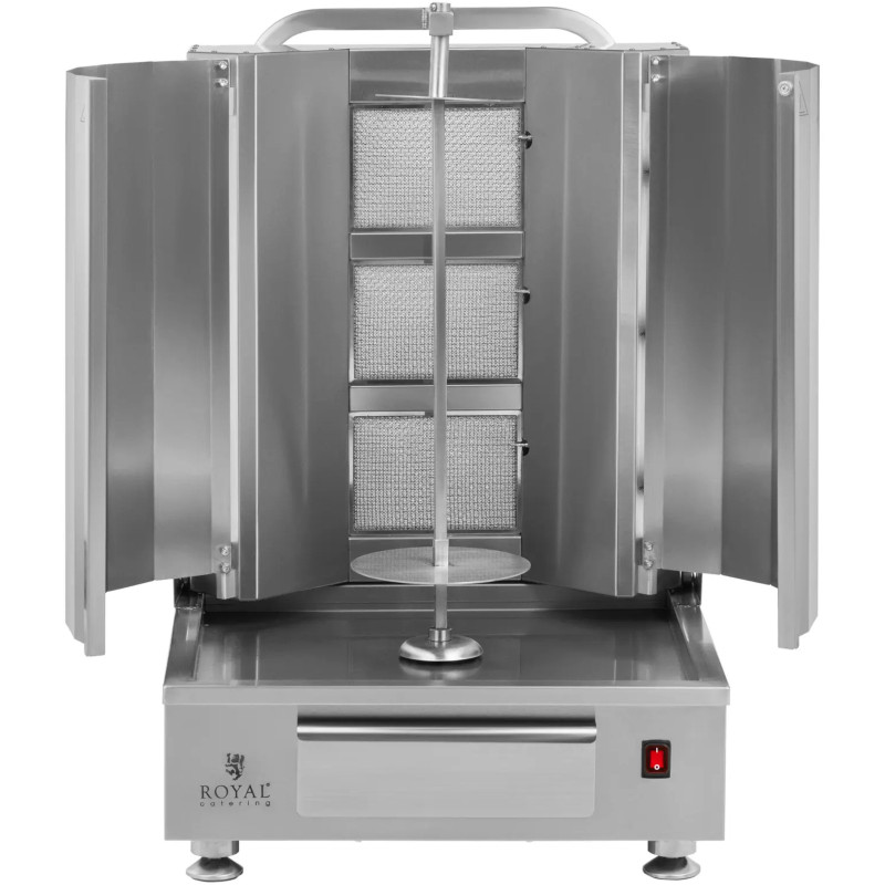 Kebabų giroskopas, dujinis, iki 40 kg mėsos, 12 kW