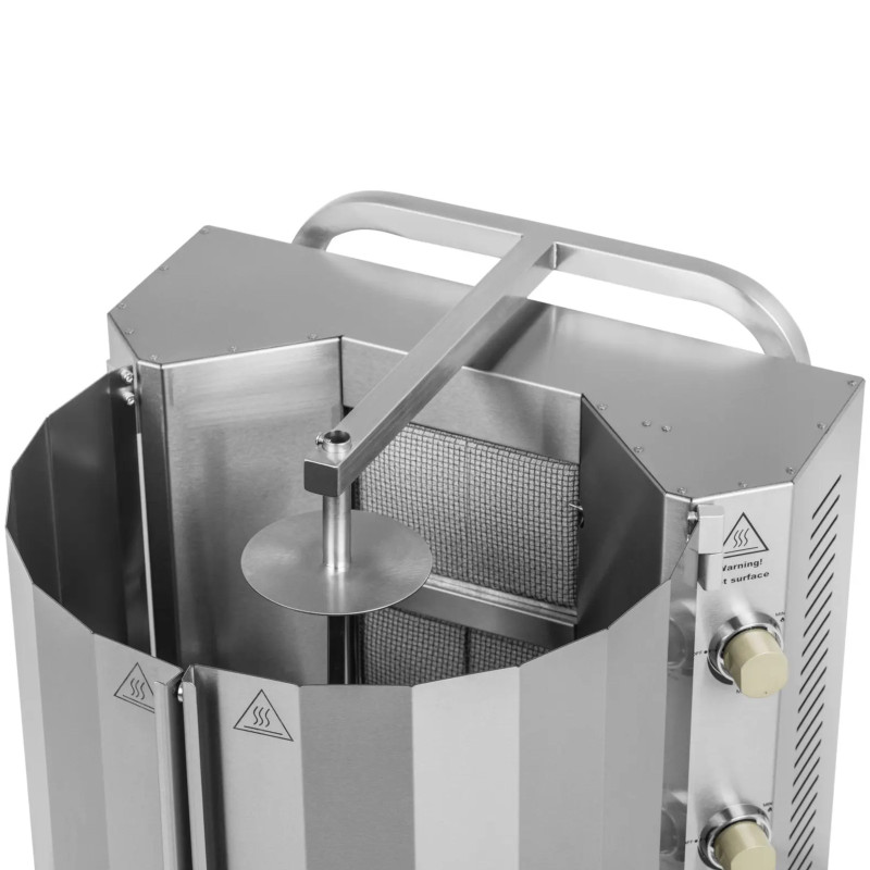 Kebabų giroskopas, dujinis, iki 40 kg mėsos, 12 kW
