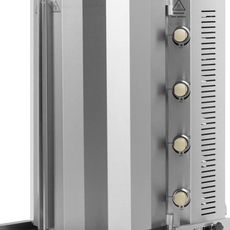 Kebabų giroskopas, dujinis, iki 60 kg mėsos, 16 kW