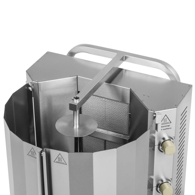 Kebabų giroskopas, dujinis, iki 60 kg mėsos, 16 kW