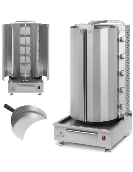 Kebabų grilio giroskopinis dujinis skrudintuvas iki 80 kg mėsos 20 kW
 
Kebabų grilio giroskopinis dujinis skrudintuvas iki 80 kg mėsos 20 kW