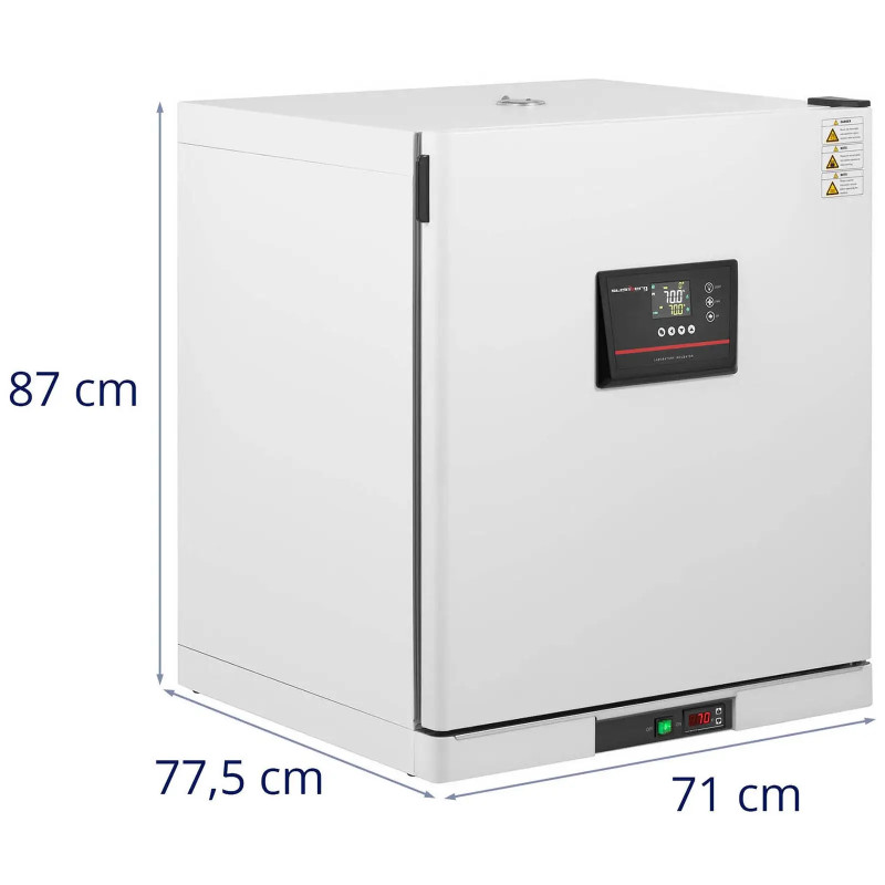 Laboratorinis inkubatorius priverstinis oro šildytuvas 70C 210 l