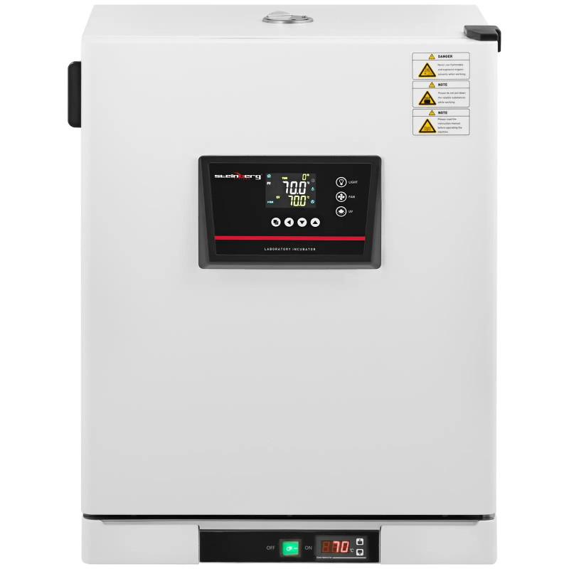 Laboratorinis inkubatorius priverstinis oro šildytuvas 70C 65 l
