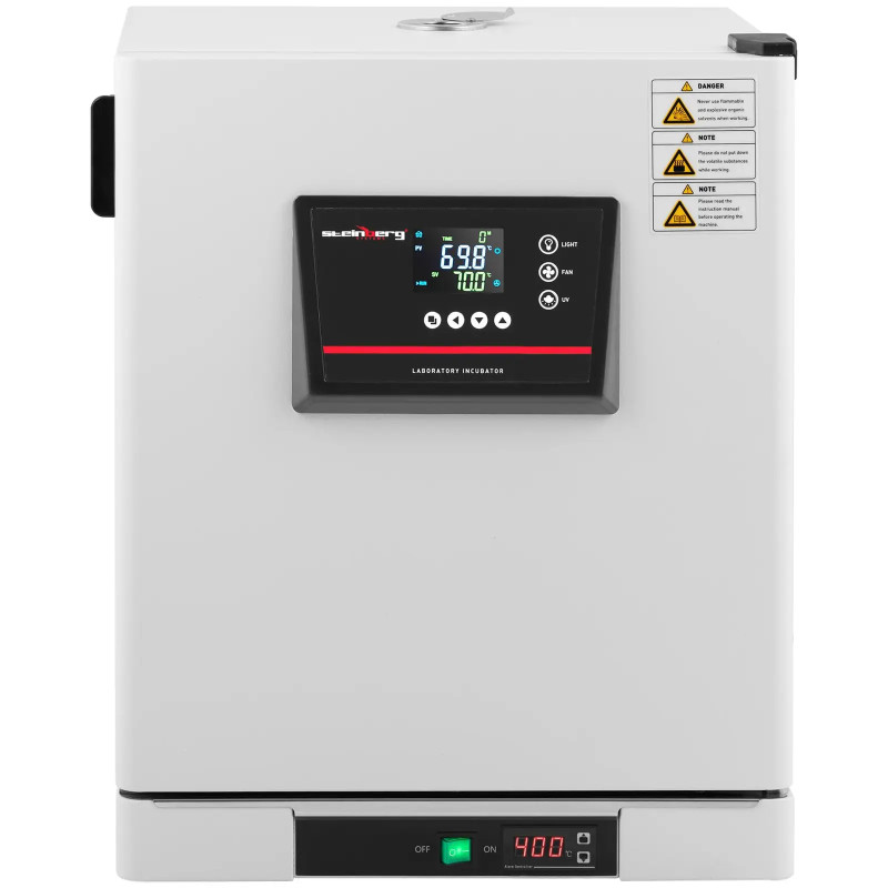 Laboratorinis inkubatorius priverstinis oro šildytuvas 70C 43 l