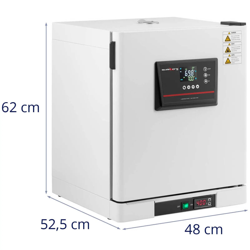 Laboratorinis inkubatorius priverstinis oro šildytuvas 70C 43 l