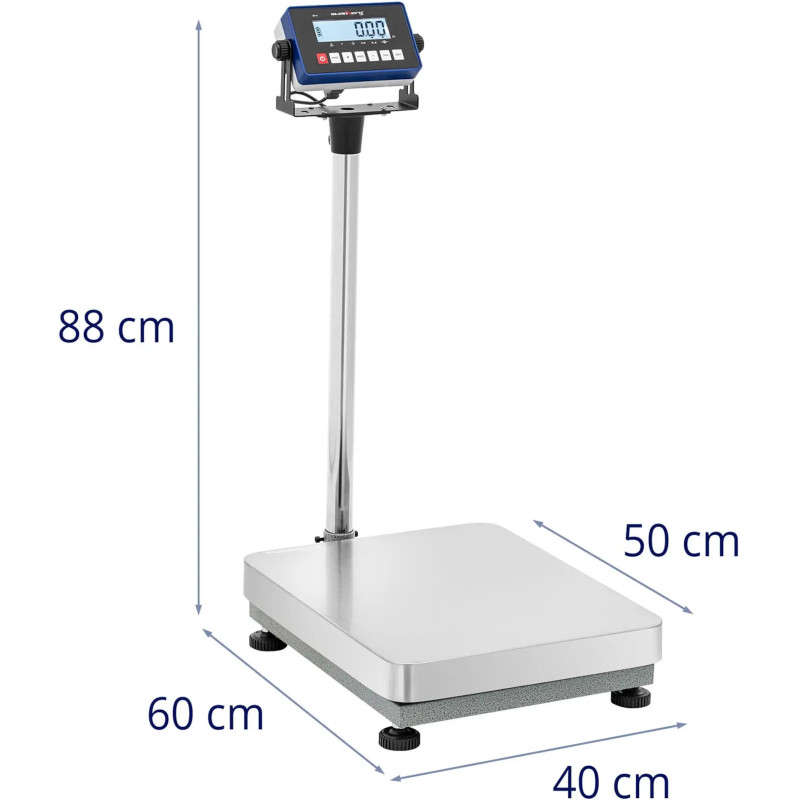 Pramoninės platforminės svarstyklės 40 x 50 cm 120 kg / 0,005 kg
