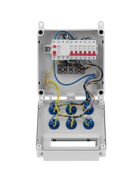 Elektros paskirstymo skydas 6 x „Schuko“ diferencialiniai jungikliai 6 x instaliacija
 
Elektros paskirstymo skydas 6 x „Schuko“ diferencialiniai jungikliai 6 x instaliacija