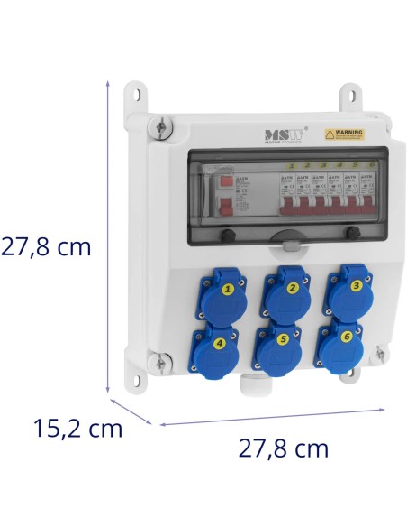Elektros paskirstymo skydas 6 x „Schuko“ diferencialiniai jungikliai 6 x instaliacija
 
Elektros paskirstymo skydas 6 x „Schuko“ diferencialiniai jungikliai 6 x instaliacija