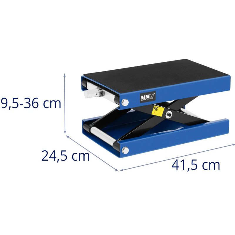 Motociklo domkratas rankinis 9,5-36 cm iki 500 kg