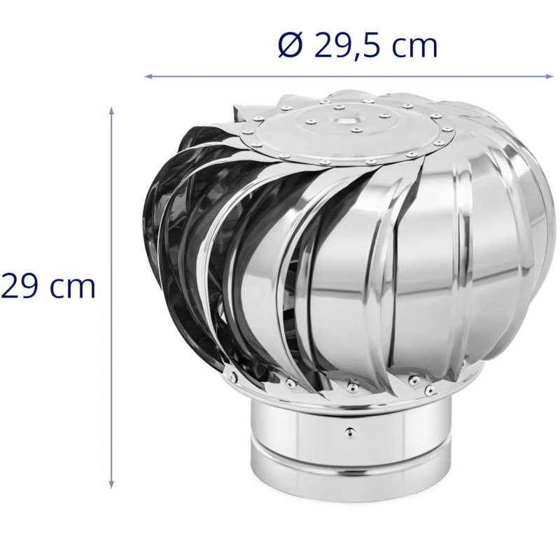 Sukamasis vėdinimo kamino gaubtas pagamintas iš plieno, skersmuo 15 cm