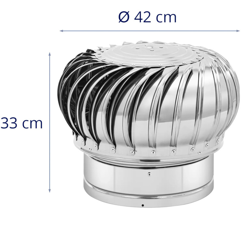 Sukamasis vėdinimo kamino gaubtas pagamintas iš plieno, skersmuo 30cm