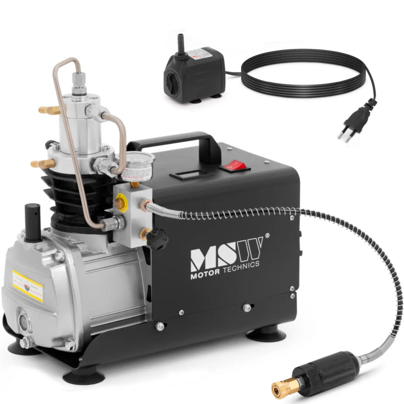 
Vandeniu aušinamas suspausto oro kompresorius PCP 300 bar 230 V 1800 W
