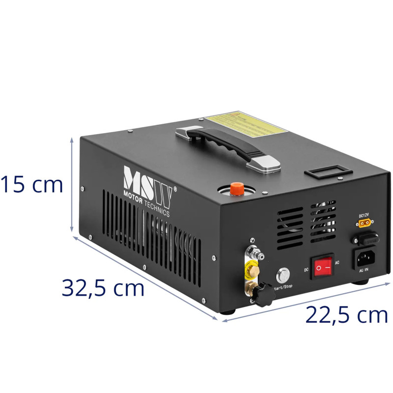Suspausto oro kompresorius PCP 300 bar 12/ 220 V 350 W