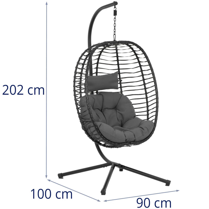 Fotelis pakabinamas krepšelis sodo sūpynės iki 150 kg