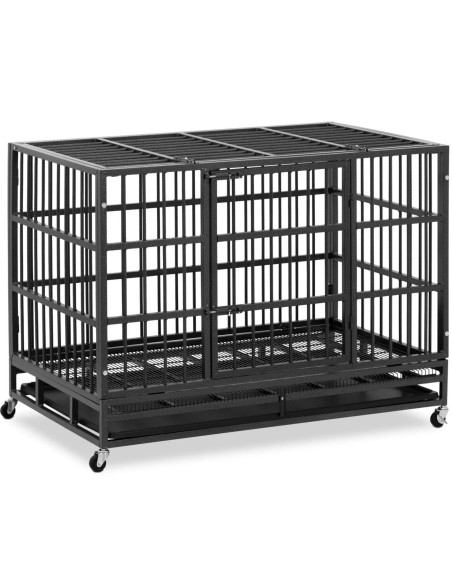 
Transportavimo narvas šunims ir gyvūnams ant ratų 120 x 76 x 90,5 cm
