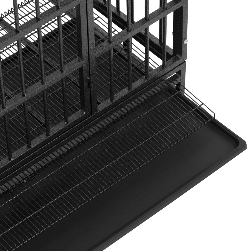 
Transportavimo narvas šunims ir gyvūnams ant ratų 120 x 76 x 90,5 cm
