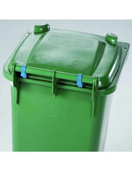 Metalinis rėmas, skirtas pritvirtinti šiukšlių maišą prie 240L talpos šiukšliadėžės