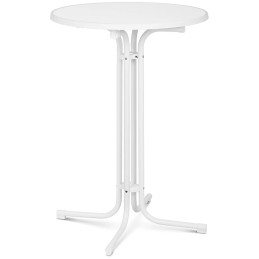 
Stalo baro stalas apvalus aukštas sulankstomas sk. 80 cm aukštis 110 cm baltos spalvos

