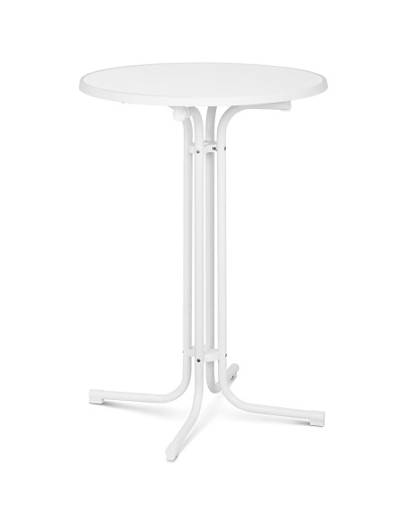 
Stalo baro stalas apvalus aukštas sulankstomas sk. 80 cm aukštis 110 cm baltos spalvos
