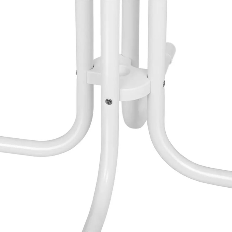 
Stalo baro stalas apvalus aukštas sulankstomas sk. 80 cm aukštis 110 cm baltos spalvos
