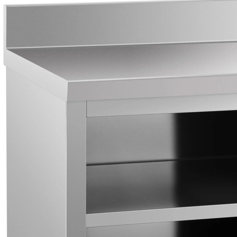 Sieninis stalviršis su spintele ir stumdomų durų kraštu 180 x 60 cm